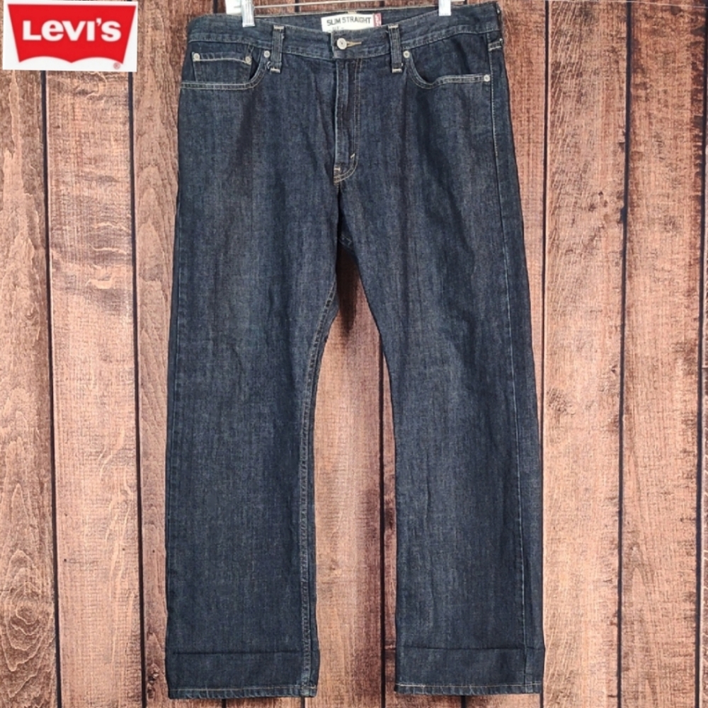 36x30 Vtg Premium Slim Straight 514 Mens Original Red Tag Blue Jeans Like New